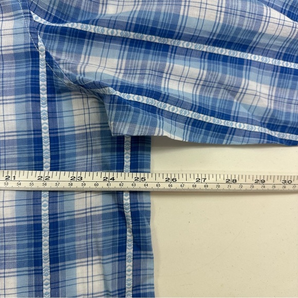 Lauren Ralph Lauren Men’s Button Down Dress Shirt Long Sleeve Plaid Size XL Blue - Picture 4 of 6